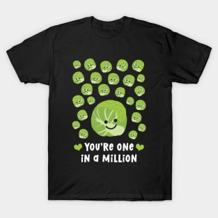 One In A Million Brussels Sprout (White) T-Shirt